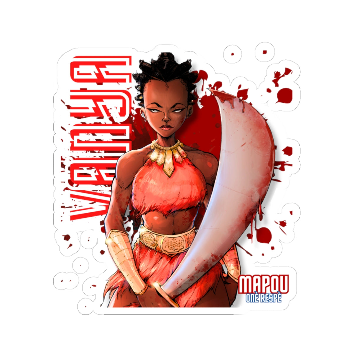 Vanya Mapou Kiss-Cut Stickers