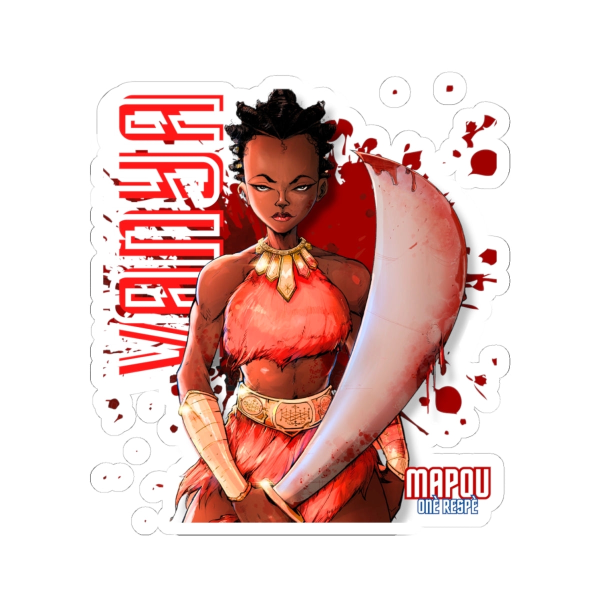Vanya Mapou Kiss-Cut Stickers