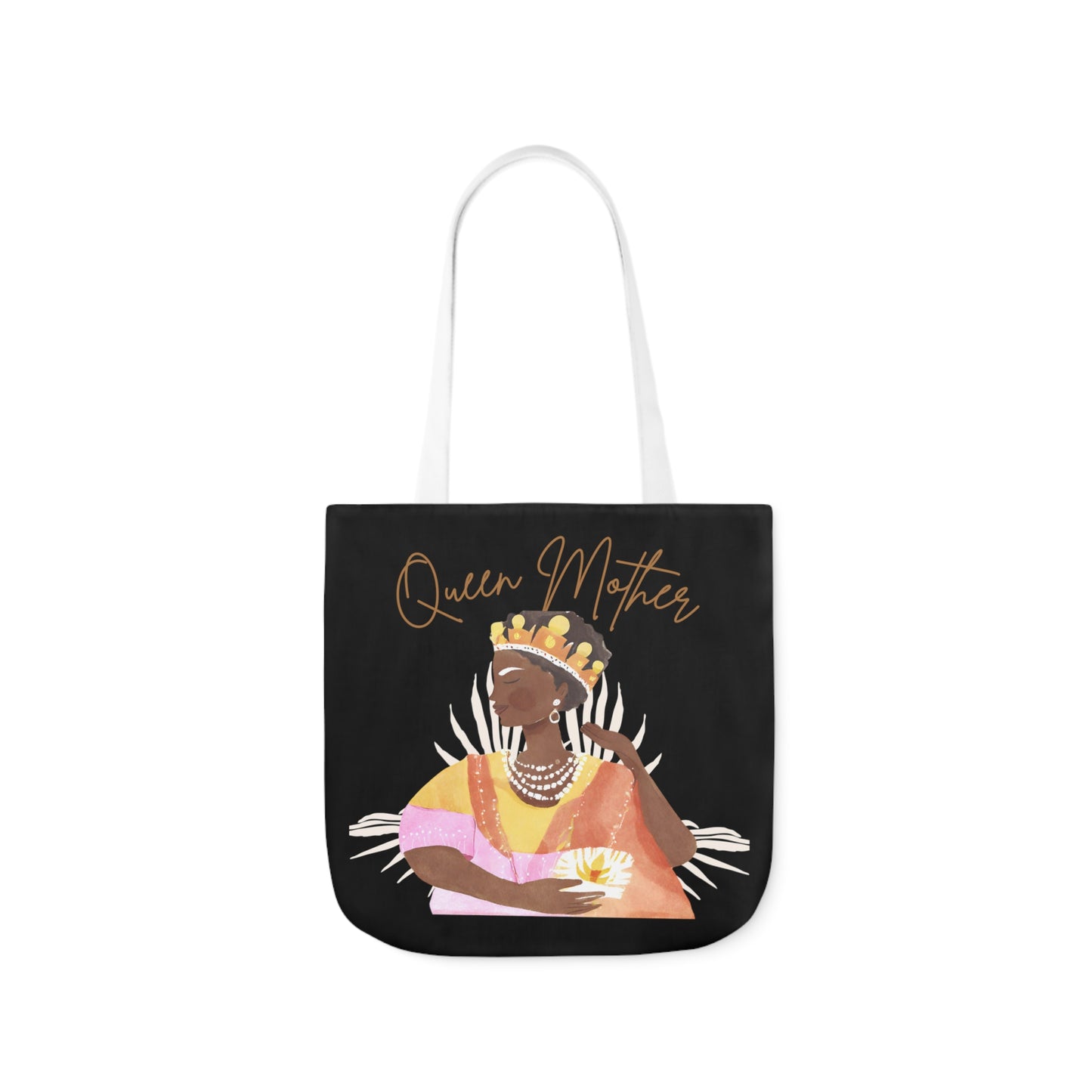 Queen Mother Canvas Tote Bag, 2-Color Straps