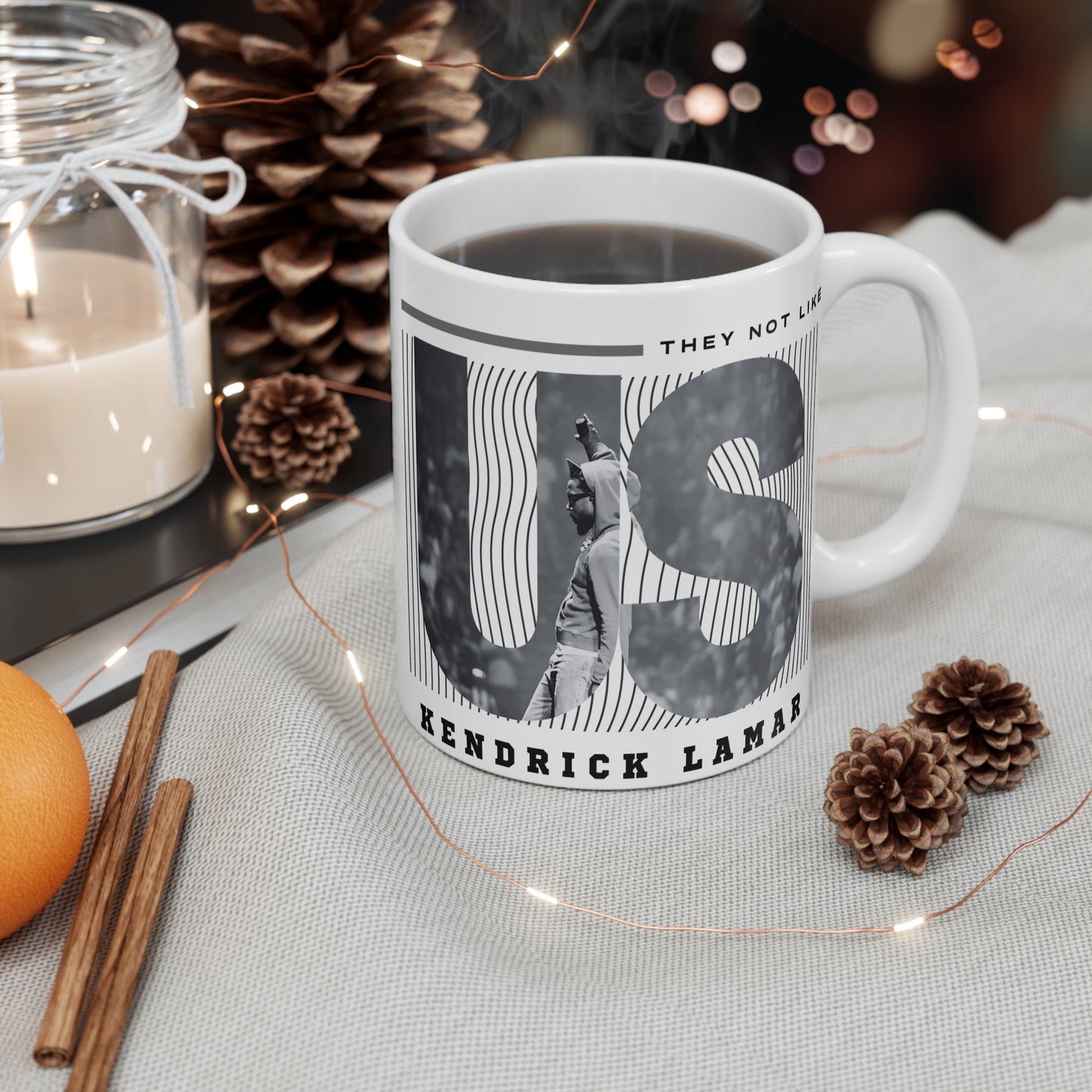 "Not Like Us" Mug in white – For the Real Ones Only