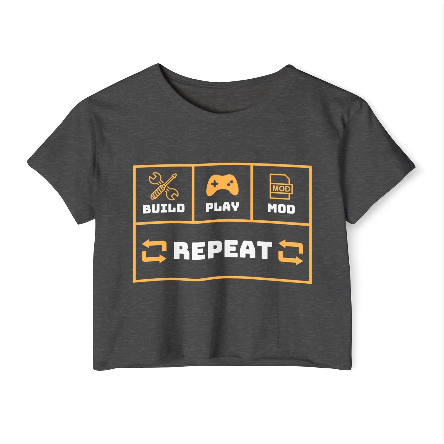 Modding is life Crop Top