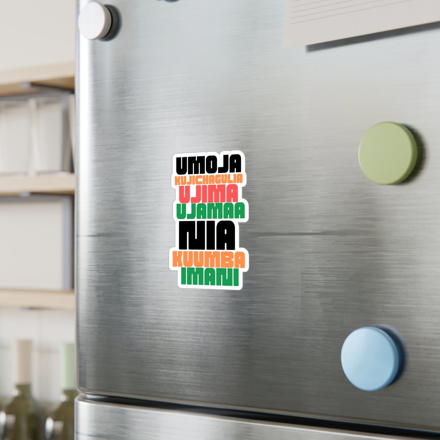 Kwanzaa Principles Vinyl Stickers