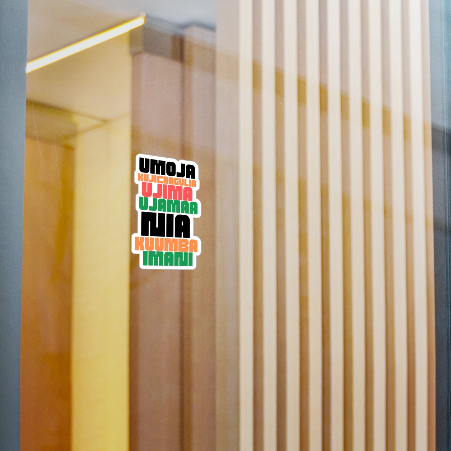 Kwanzaa Principles Vinyl Stickers