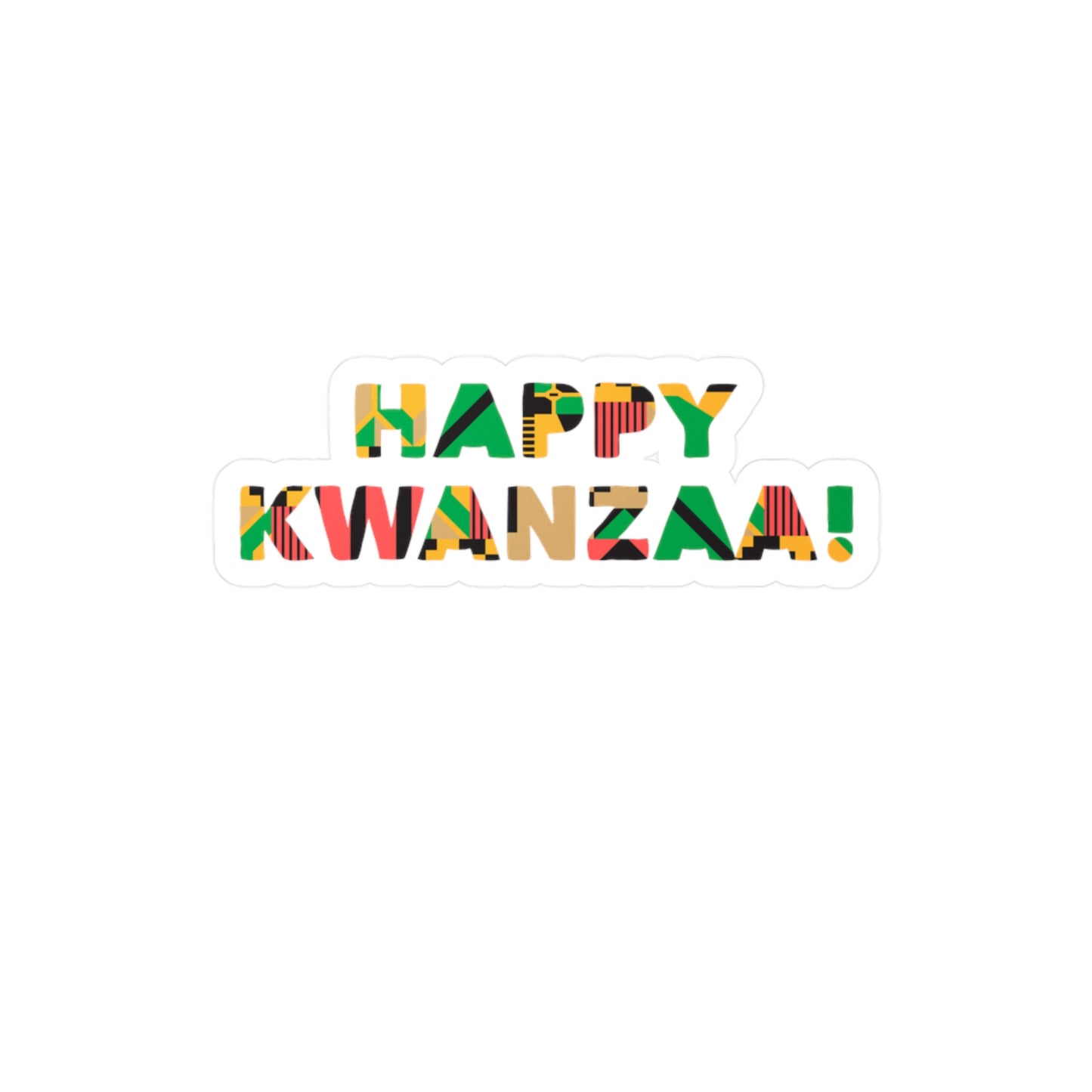 Happy Kwanzaa Vinyl Decals