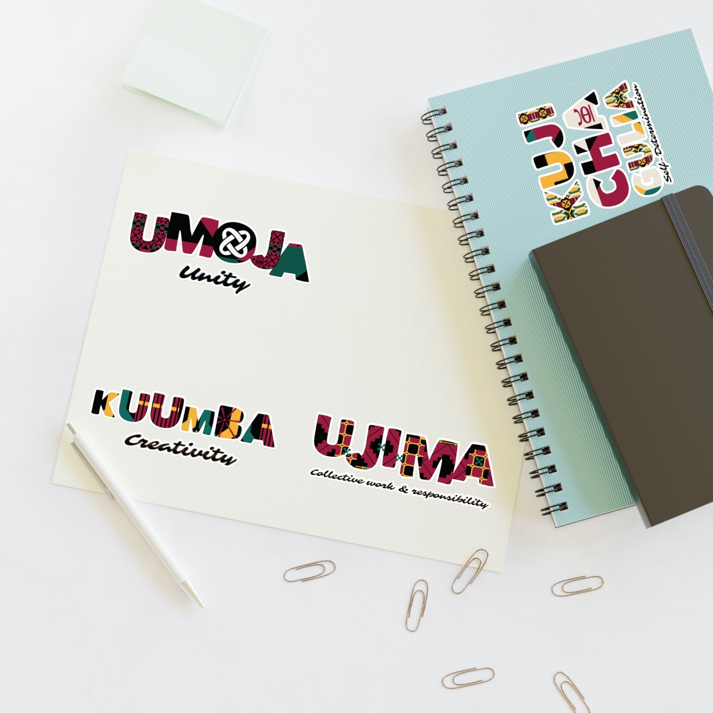 Kwanzaa Principles Sticker Sheets