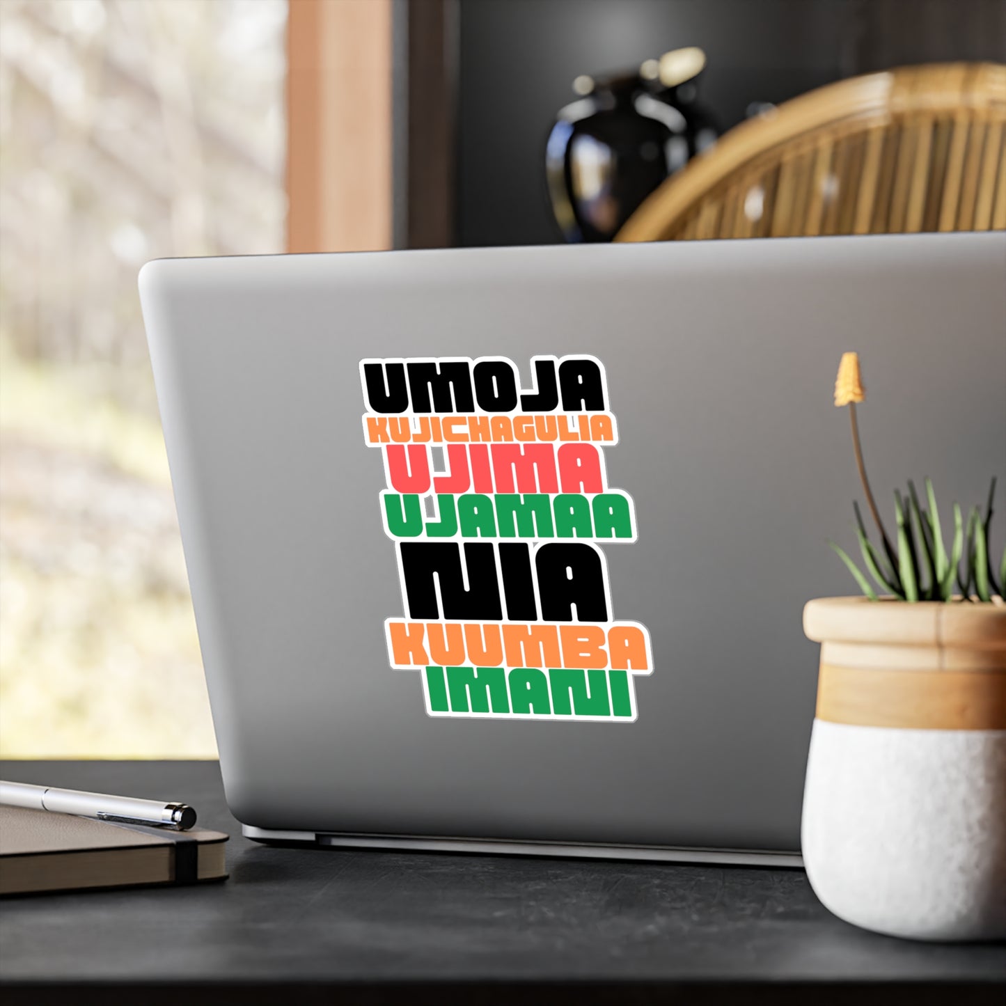 Kwanzaa Principles Vinyl Stickers