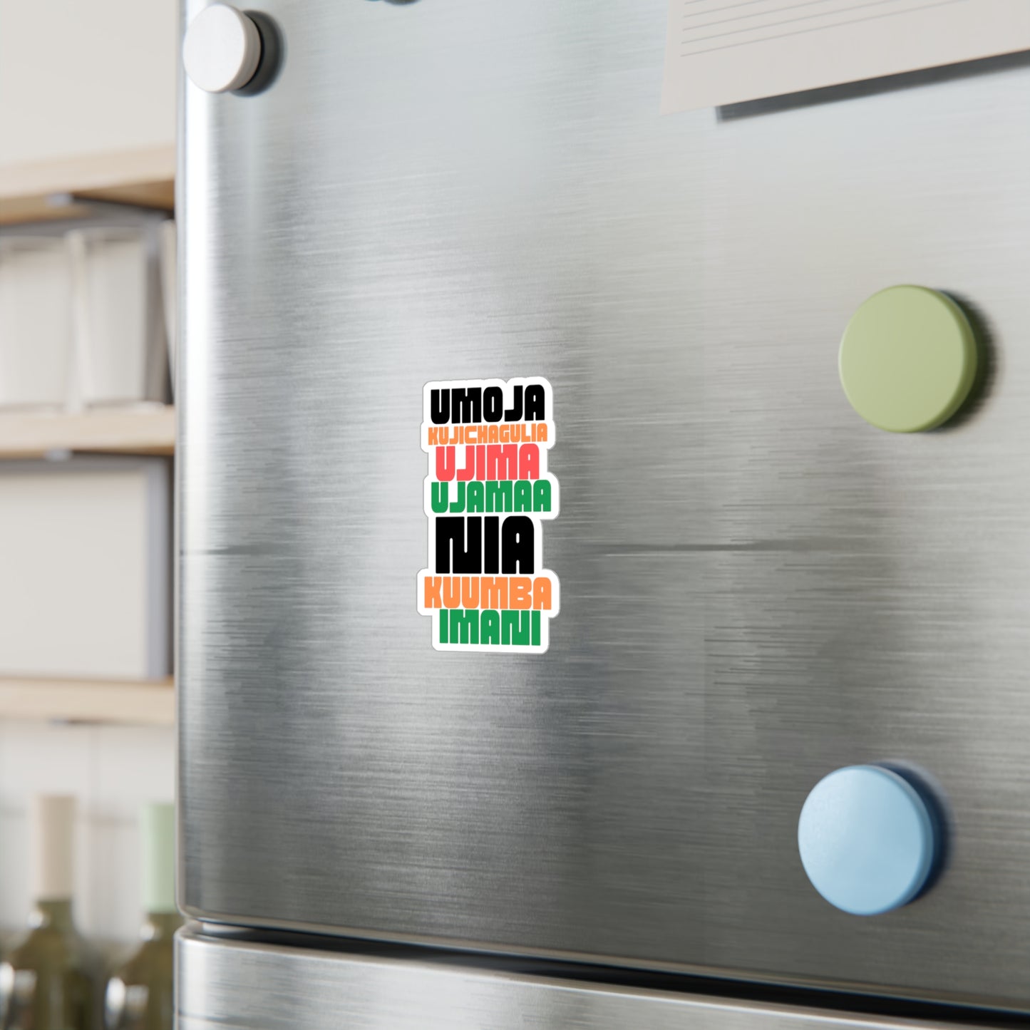 Kwanzaa Principles Vinyl Stickers