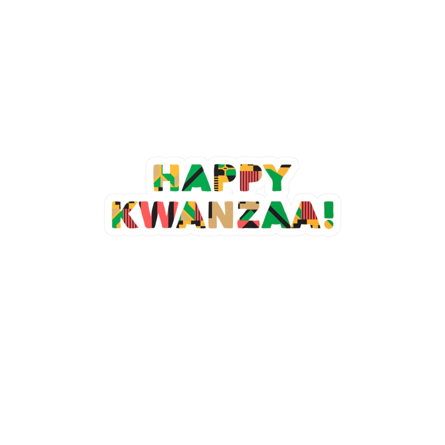 Happy Kwanzaa Vinyl Decals