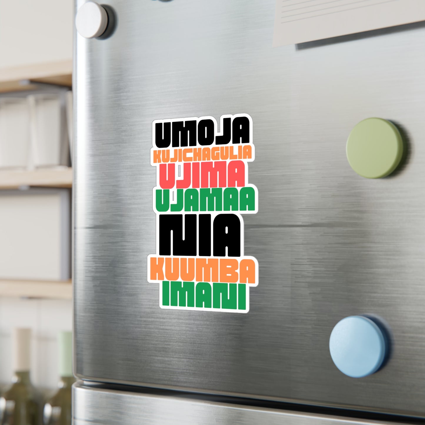 Kwanzaa Principles Vinyl Stickers