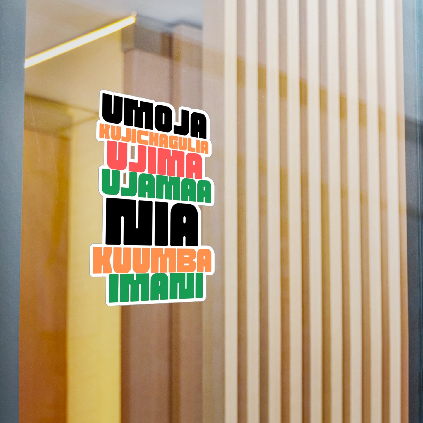 Kwanzaa Principles Vinyl Stickers